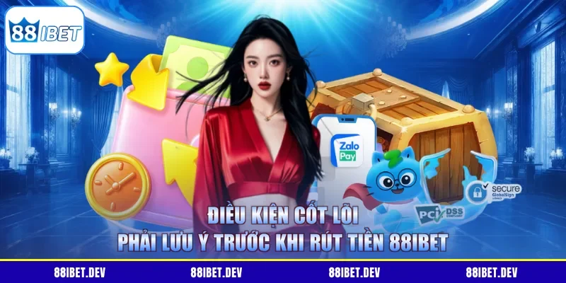 Điều kiện cốt lõi phải lưu ý trước khi rút tiền 88IBET 